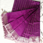 Deep Purple Cotton Saree