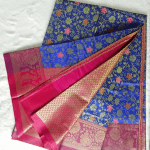 Royal Blue Kanjikatan Silk Saree